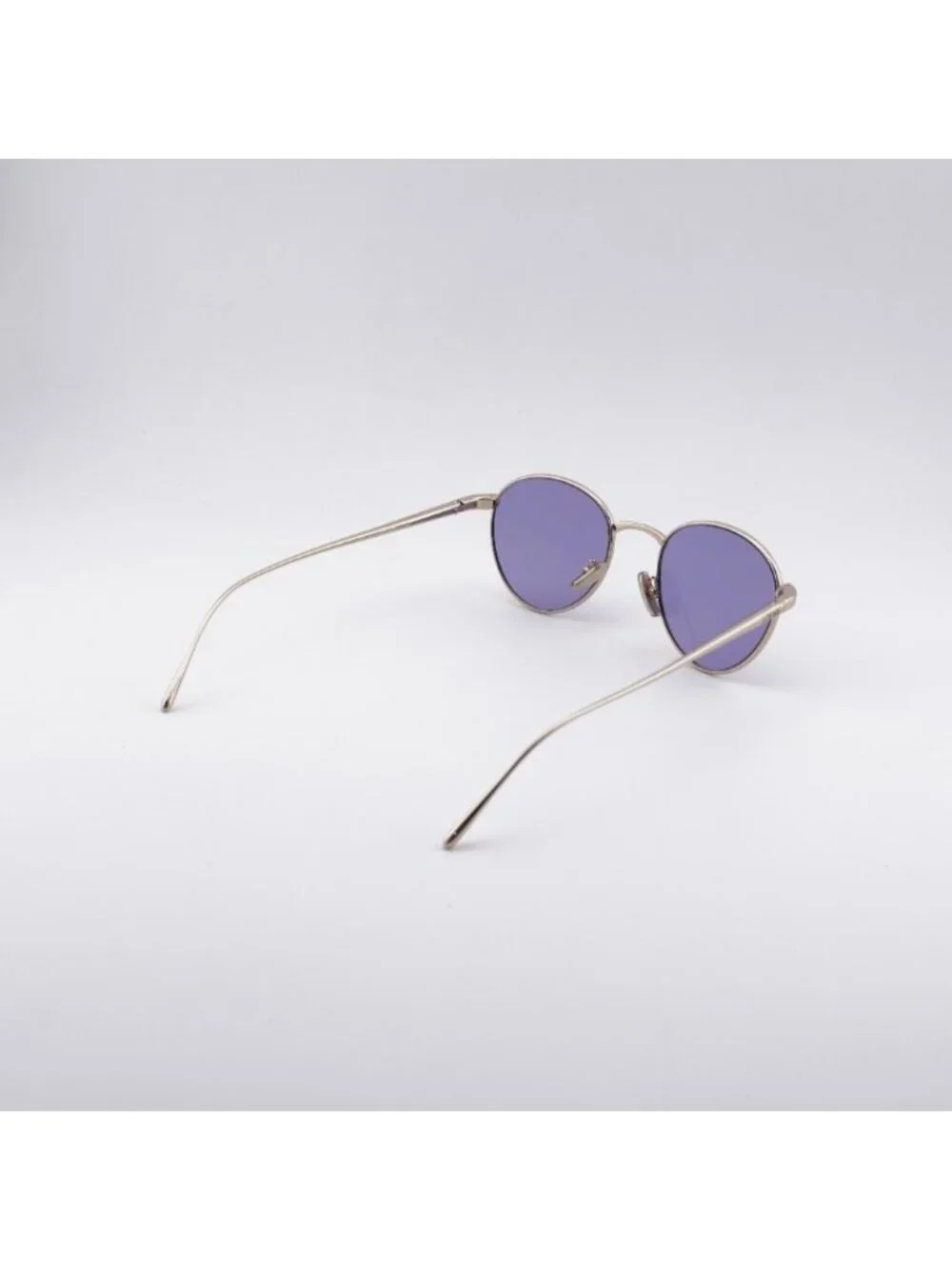 Loewe LW40152U 32Y Sunglasses Gold Square Frame, Purple Lenses